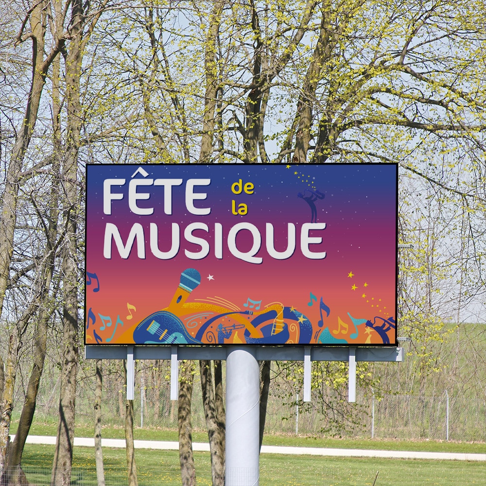 mobilier urbain LED multisource